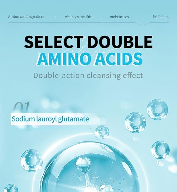 Acid Facial Cleansing Mousse, Gentle Hydrating Cleanser Foaming Face Wash, Mild And Non-irritating 2.1 FL.OZ