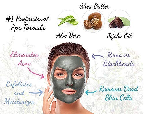 Dead Sea Mineral Mud Mask Scented with Lavender for Face and Body - 100% Natural Minerals - Minimize Pores, Removes Blackheads and Wrinkles for Men and Women, a Healthier Complexion 8.8 oz