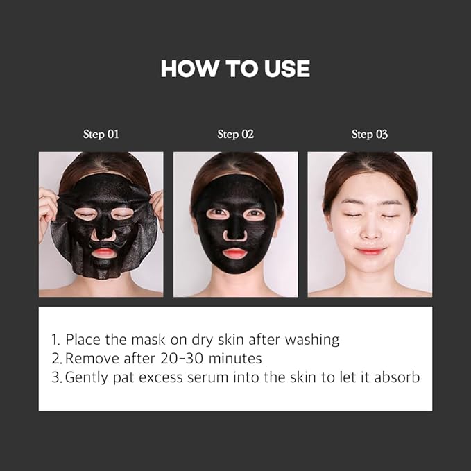 Papa Recipe Bombee Black Honey Sheet Mask 10 Sheets – Sensitive Skin Friendly, Pore Purifying & Smoothing Skin Texture for Clearer Skin, Korean Skincare Face Mask for Dry & Dull Skin