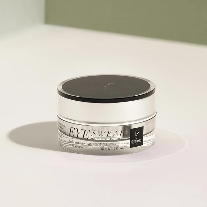 GOODJANES Eye Swear Brightening Eye Cream with Aloe Vera, Lavender & Stem Cell Complex – Hydrating Formula for Dark Circles, Puffiness & Fine Lines – Vegan & Cruelty-Free