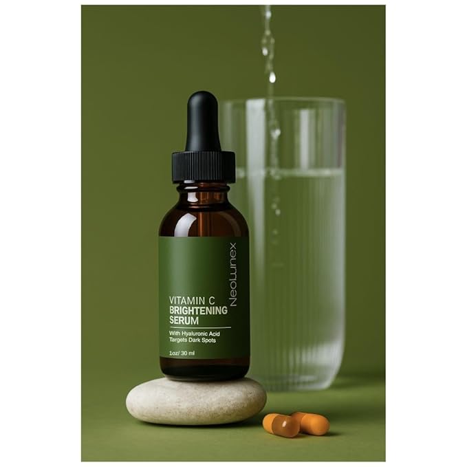 Vitamin C Facial Serum – Dark Spot Brightening Serum – Smooth, Even Skin Texture – Deep Hydrating – Sensitive-Skin Safe – Botanical & Anti-Aging Facial Complex