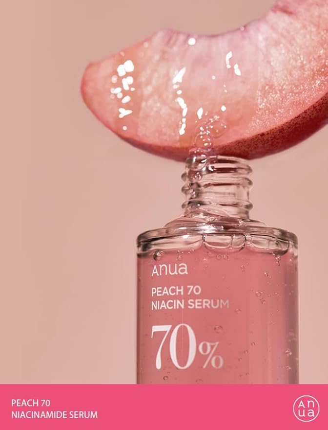 Anua Peach 70 Niacinamide Serum, Daily Glow Serum For Face, Skin Tone & Dullness Care with Vitamin B12, Lightweight, Hydrating For Glass Skin Effect, Korean Skin Care, 1.01 fl.oz