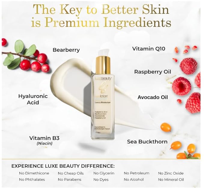 Non-Greasy Hyaluronic Acid Moisturizer - Unscented Face Moisturizer & Unscented Lotion - No Fillers, Organic & Plant-Based Hyaluronic Acid Lotion - Anti-Aging Face Moisturizer – Travel Size