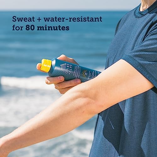 Oars + Alps SPF 30 Face & Body Broad Spectrum Sunscreen Spray | Fast-Absorbing, Lightweight, Non-Greasy, Hawaii Reef Act 104 Compliant, Water-Resistant, Octinoxate + Oxybenzone Free, 6 Oz, 1 Pack