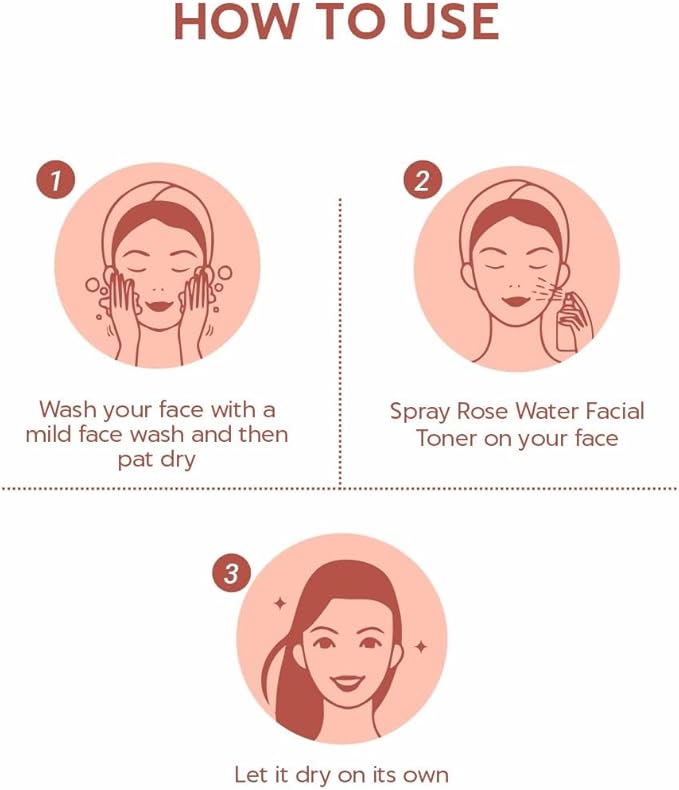 INDUS VALLEY Rosewater - Refreshing Face Mist with Damask Rose, All Skin Types - Hydrating Rose Water Spray for Glowing Skin Care - No Dyes or Alcohol, Hypoallergenic, Vegan 8.451fl. oz