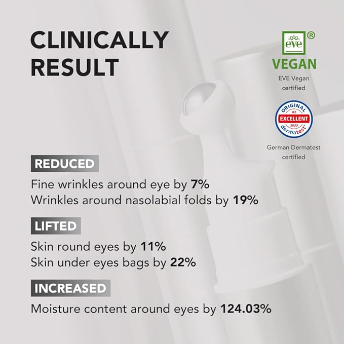[SKIN&LAB] Bakuchiol Eye Serum with Caffeine, Roll-on Korean Under Eye Serum, Anti-Aging Wrinkle Care for Fine Lines, vegan, cruelty-free (1.0 Fl Oz (Pack of 2))