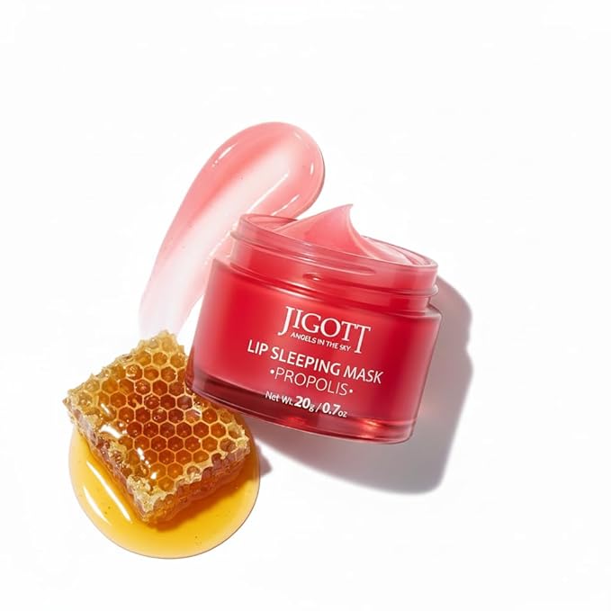 Korean Skincare Propolis Honey Lip Sleeping Mask – Nourishing Overnight Lip Treatment for Dry & Chapped Lips, K-Beauty Hydrating Lip Balm with Propolis Extract, Repairs & Softens Lips (20g)