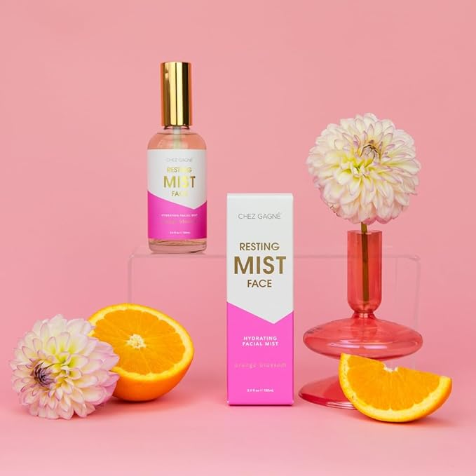 Hydrating Facial Mist Spray 3.4 fl oz - Resting Mist Face Orange Blossom - Vegan Clean Beauty Face Mist - With Aloe, Hibiscus, Sea Grape and Snow Mushroom - Made in USA - Glow and Setting Spray