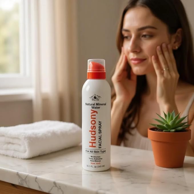 Facial Spray - Hydrating Mineral Water Mist for Face & Skin - Refreshes Makeup, Sets, & Tones - Daily Skincare Essential for Hydration and Moisturizing