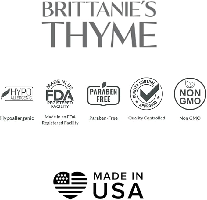 Brittanie's Thyme Organic Balancing Witch Hazel Facial Toner, 4 oz | Peppermint & Sweet Orange Oils Relieve & Calm Complexion | Gentle, Fast Acting Toner