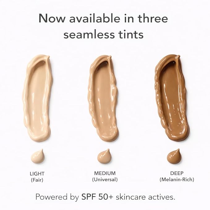 NAELI Anti Aging Tinted Moisturizer SPF 50, Mineral Sunscreen for Face with Zinc Oxide, Peptides & Ceramides, Natural Hydrating Universal Tint - 1.4 oz