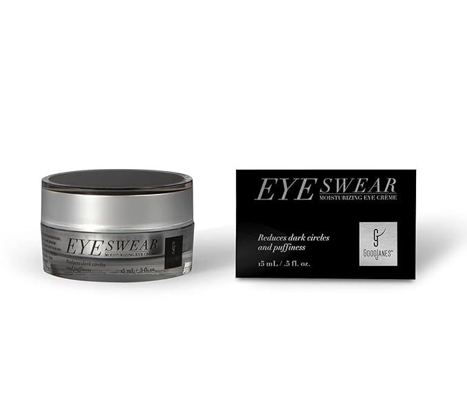 GOODJANES Eye Swear Brightening Eye Cream with Aloe Vera, Lavender & Stem Cell Complex – Hydrating Formula for Dark Circles, Puffiness & Fine Lines – Vegan & Cruelty-Free