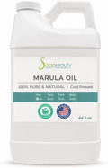 Soapeauty Marula Oil 100% Pure & Natural, Cold Pressed, Rich in Vitamin E & Omega Fatty Acids | Best for Skin, Hair, Face, Nails, and Soap Making | 64 fl oz