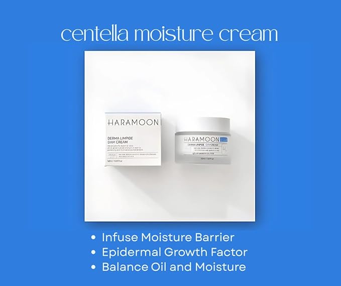 Centella Moisturizing Cream - Vegan K-Beauty for Stressed and Sensitive Skin, 50mL