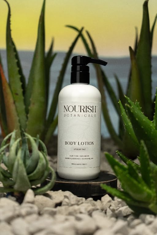 Rustic Strength Nourish Botanicals aloe Vera Body Lotion, Unscented (16 oz)