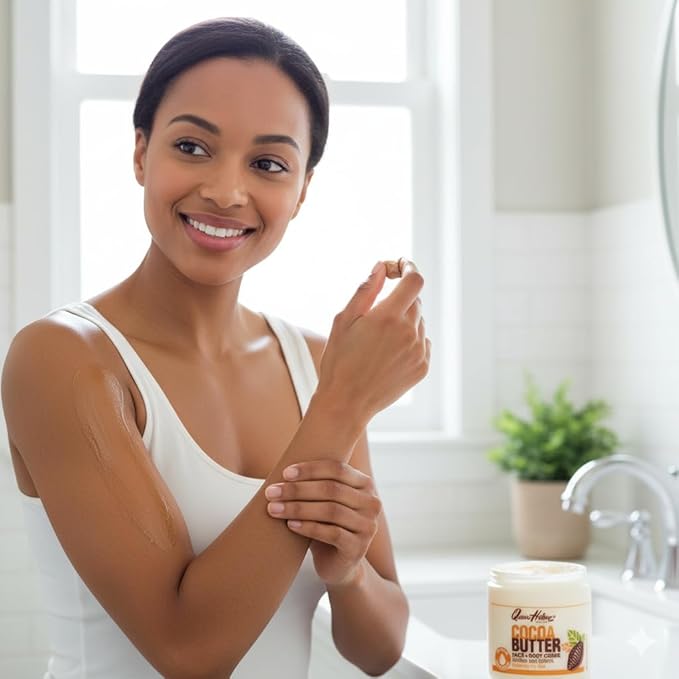 Queen Helene Cocoa Butter Face & Body Cream – Extra Rich Moisturizing Formula for Dry Skin | Softens, Smooths & Restores Radiance | 4.8 oz Jar (Pack of 6)