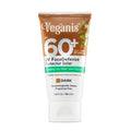 Sunscreen SPF 60 Dark Tone – Hyaluronic Acid & Green Tea – Tinted Face Sunscreen for Daily Use – Broad-Spectrum UVA/UVB & Blue-Light Protection – Hydrating Dry-Touch Vegan Formula