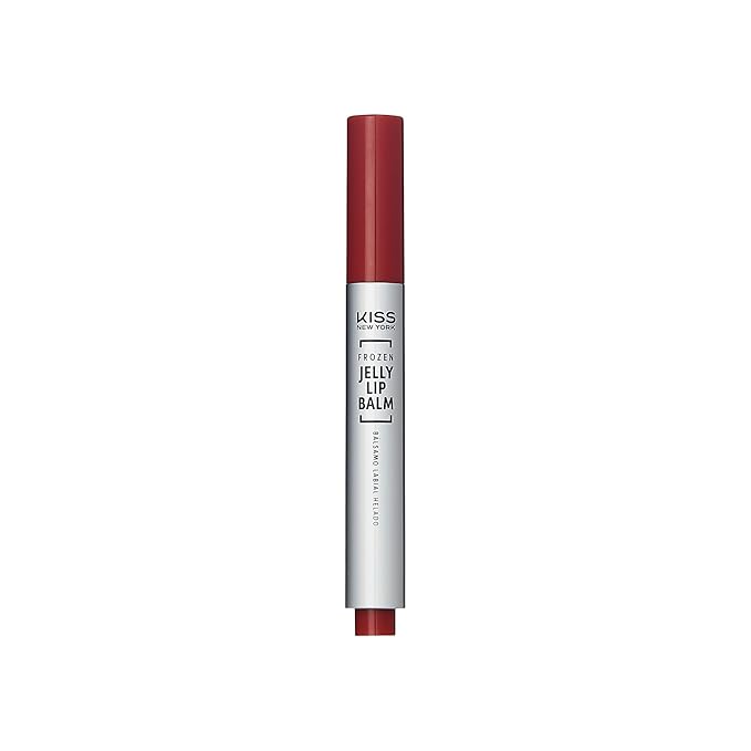 KISS NEW YORK Frozen Jelly Lip Balm Pen, High Shine Lip Gloss for Sheer Tint, Hydrating Melting Lipstick With Hyaluronic Acid, Cooling Effect With Menthol, Non-Sticky & Long Lasting (Shimmer Rose)