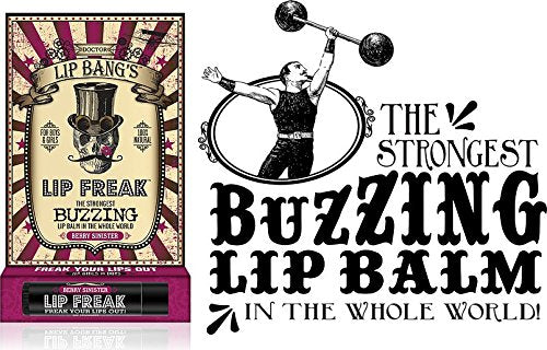 Doctor Lip Bang's BUZZING Lip Balm | Lip Freak | 100% All Natural | Cruelty Free | Flavoured Lip Freak (Sin-O-Mint)