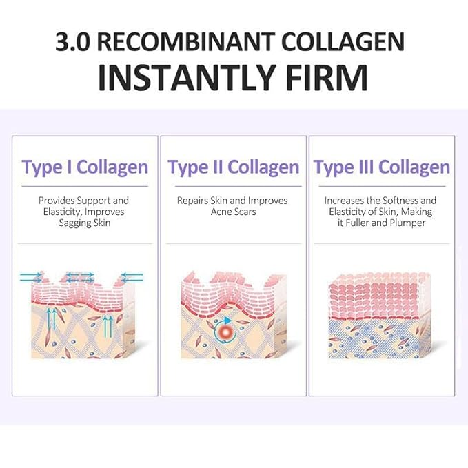 Collagen Serum For Face, Collagen Face Serum For Skin Tightening Helps Lift, Plump, & Firm Sagging Skin, Serums For Skin Care, Anti Wrinkle 1.35 Fl Oz