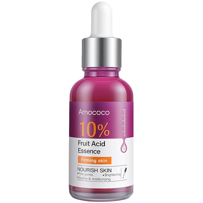 Glycolic Acid Serum 10% for Face, AHA Exfoliating Treatment to Visibly Minimize Pores, Hydrate Dry Skin & Improve Skin Texture, Vegan & Cruelty-Free
