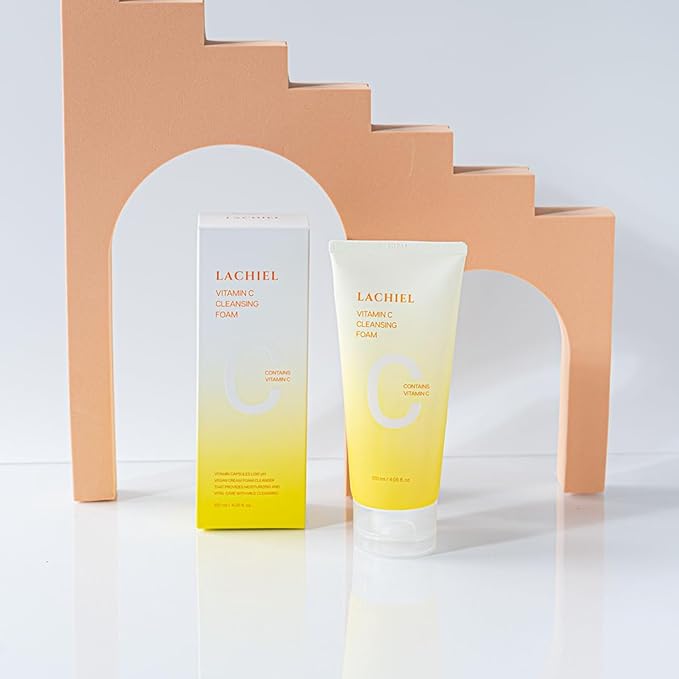 Vitamin C Cleansing Foam/Face Wash All Skin,Vitamin Capsules,Vegan,Low pH, /4.05 fl.oz.