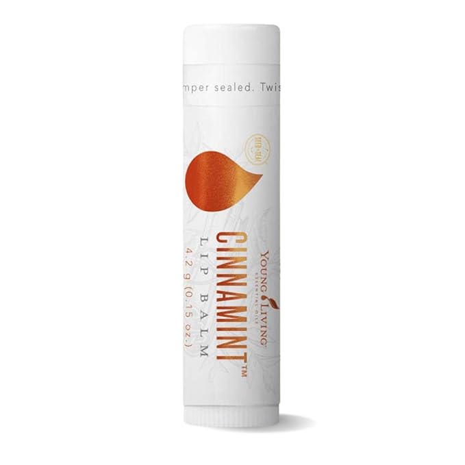 Young Living Cinnamint Lip Balm, 16 oz | Lip care | Refreshing & Moisturizing for Soft, Smooth Lips | Vegetarian & Gluten-Free | Made w/Coconut, Jojoba, & Wolfberry Seed Oils | Spicy-Sweet Scent