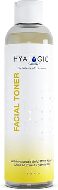 Hyalogic Witch Hazel Toner - Alcohol-Free Facial Toner with Hyaluronic Acid & Aloe Vera - Face Astringent for All Skin Types - Facial Toner to Boost Brightness & Softness (8 fl oz)