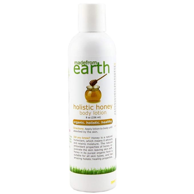 Made from Earth Holistic Honey Body Lotion - Organic, Holistic & Healthy, 8 oz