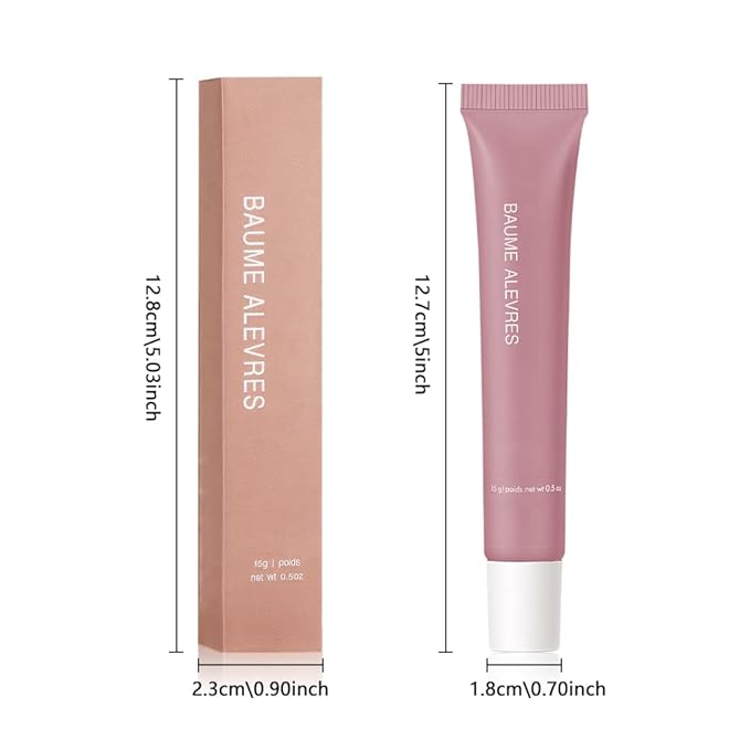 Butter Lip Balm – Ultra-Hydrating Lip Care with Shea Butter & Olive Oil, Soothes Dry Lips with Natural Tint & Gloss Effect,Lip Plumper Moisture & Light Lip Stain Finish #5 Vanilla Beige