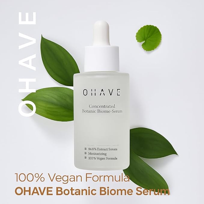 OHAVE Vegan Serum - Natural Ingredients for Even Skin Tone Skin Vitality & Firmness Care Cruelty Free Dermatologically Tested for Low Irritation Suitable for All Skin Types 20 Free Clean Beauty - 50ml