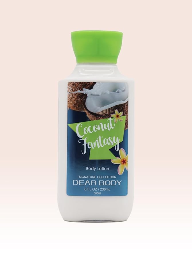 Coconut Fantasy Body Lotion for Women 8 fl oz – Hydrating & Nourishing Moisturizer – Tropical Coconut & Floral Scented Body Lotion – Lightweight Non-Greasy Formula for Soft, Smooth & Beautiful Skin