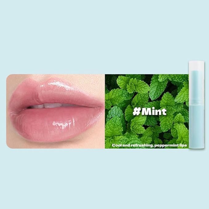 Nourishing Lip Balm for Dry & Chapped Lips, Ideal Lipstick Primer for Women, Deep Moisturization Chapstick, Vegan Tinted Lip Balm, Hydrating, Fall Winter Lip Care, 1#+2#