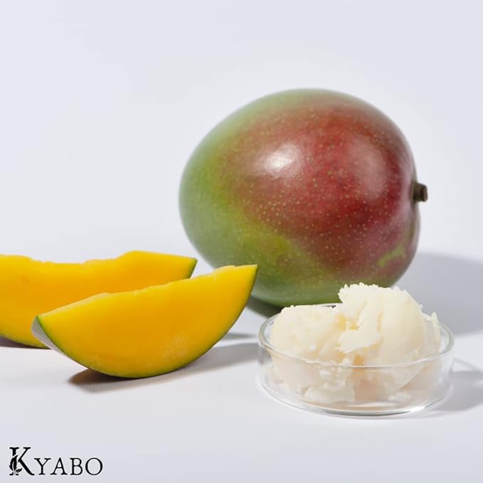 Kyabo Organic 100% Pure Mango Butter, Raw, Organic, & Unrefined, Chemical-Free, Natural Skin Moisturizer, Great for DIY Body Butters, Soaps, & Lotions (2 lb)