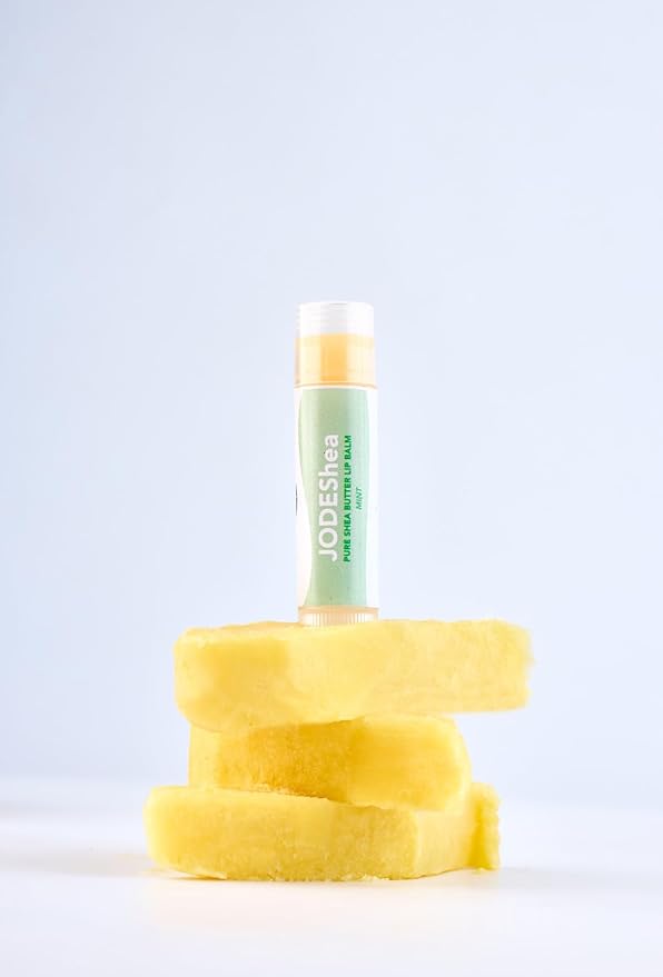 Pure Shea Butter Lip Balm, MINT, Natural Soothing Formula