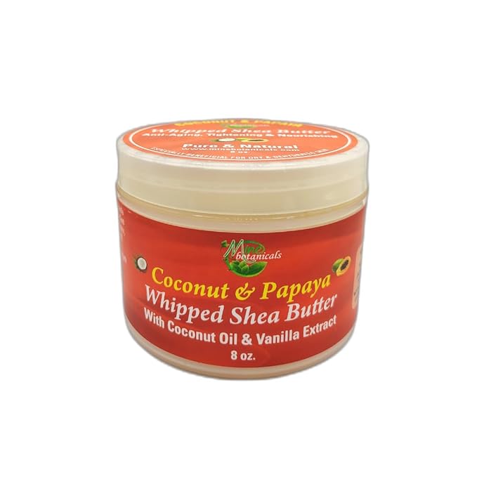 Mine Botanicals Coconut & Papaya Whipped Shea Butter with Coconut Oil & Vanilla Extract