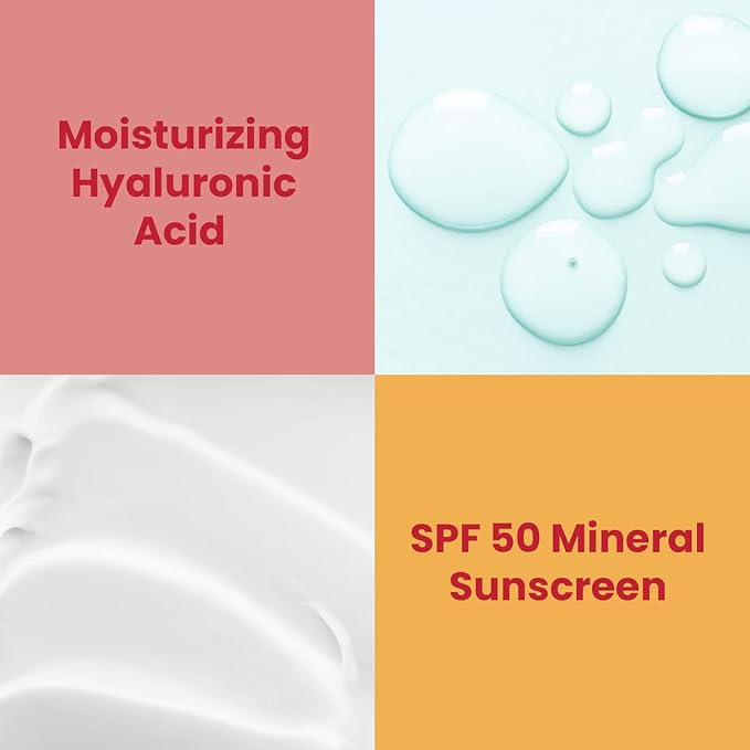 Healthy Skin Lab Protect Tinted Moisturizer SPF 50, Sheer Universal Tint, Lightweight Hydrating Mineral Sunscreen for Face, Hyaluronic Acid, Broad Spectrum Daily SPF, Dermatologist Tested, 1.8 oz