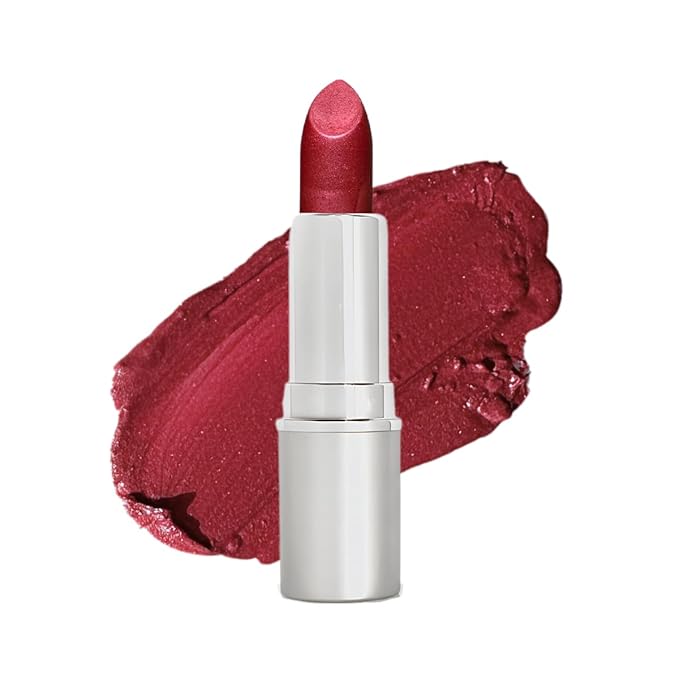 Honeybee Gardens Truly Natural Long Lasting Lipstick, Goddess, Medium Berry with Wine Undertones, Naturally Hydrating & Nourishing, Vegan, Gluten-Free & Cruelty-Free, 0.11 oz / 3 g