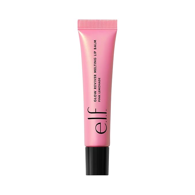 e.l.f. Glow Reviver Melting Lip Balm, Hydrating Tinted Lip Balm For A Glossy Finish & Soft, Supple Lips, Vegan & Cruelty-Free, Pink Lemonade