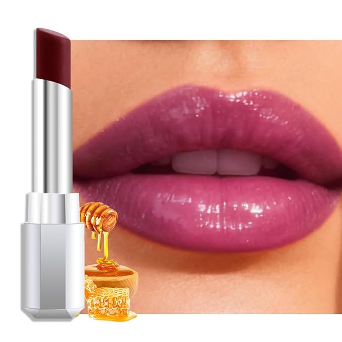 Cherry Honey Lipstick Tinted Lip Balm - Shine Moisturizing Lipstick for Women, Natural Nourishing Hydrating Lip Gloss Stain for Dry Lips, Tint Sheer Lightweight Makeup, Vegan - 1Pc #09 Cherry