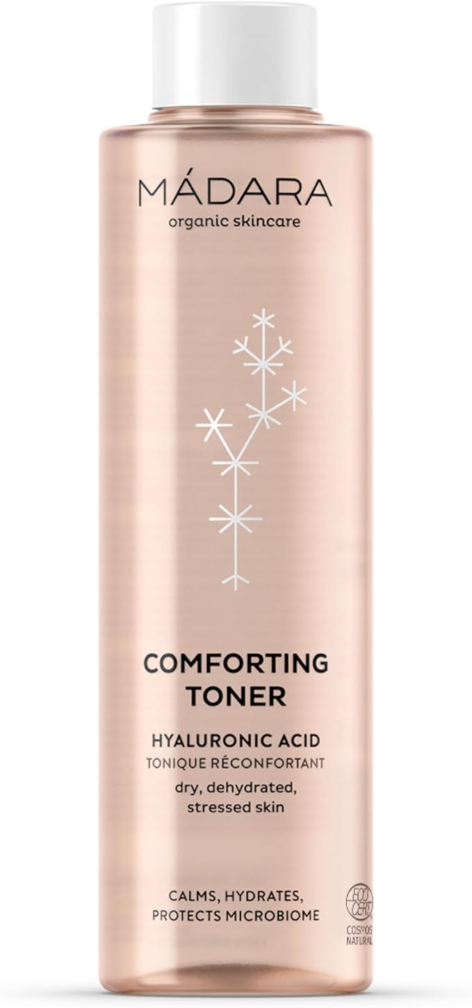 MADARA Organic Skincare Comforting Toner, pH-Balancing Formula, with hyaluronic Acid, soothes, Deeply hydrates, Vegan, Ecocert Certified, Recyclable Packaging, 200 ml