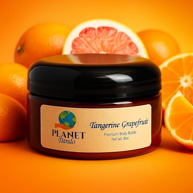 Tangerine Grapefruit Whipped Body Butter, Nourishing, Rich, Shea Butter 8oz (Pack of 1)