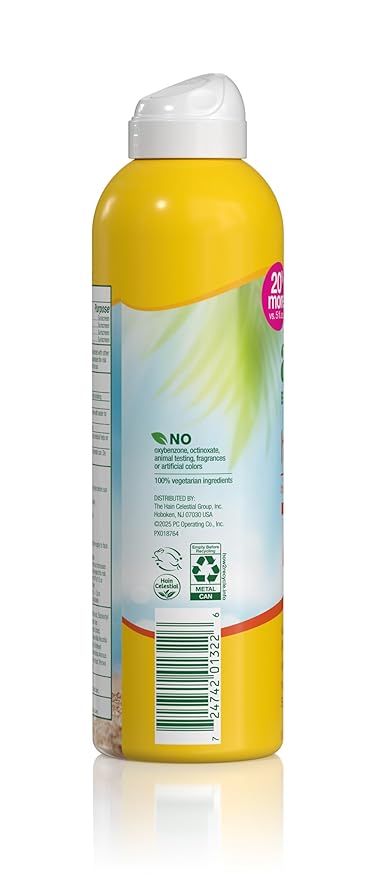 Alba Botanica Hawaiian Coconut, SPF 70 Sunscreen Spray, 6 Fl Oz