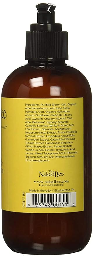 The Naked Bee Nourishing Body Lotion for All Skin Types (8 fl oz) Moisture Replenishing Lotion for Dry Skin Unscented