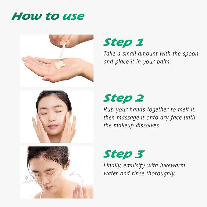 Makeup Melting Cleansing Balm – Rapid Emulsifying Makeup Remover for Waterproof Makeup, Cleansing Oil, Korean Makeup Remover, Deep Clean, Non-Greasy, Zero Residue, for All Skin Types 100g 3.52oz