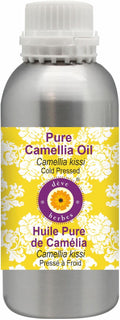 Deve Herbes Pure Camellia Oil (Camellia kissi) Cold Pressed 630ml (21 Oz)