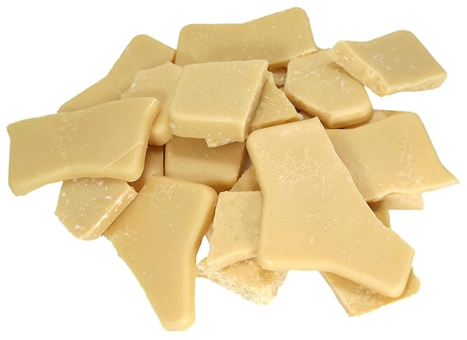 Essential Depot COCOA BUTTER CHIPS & CHUNKS - Unrefined - Organic - 1 lb - NO: Additives, Preservatives, Colorants, or Deodorizers - Unrefined - Safety Sealed HDPE Container with Screw Top Lid