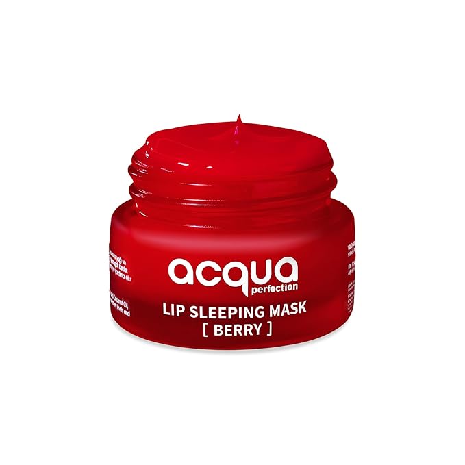 Overnight Lip Sleeping Mask - Intense Hydration & Repair with Shea, Murumuru & Coconut Oil - Antioxidant Rich Berry Lip Balm for Dry, Cracked Lips - 8 Hour Moisture Therapy
