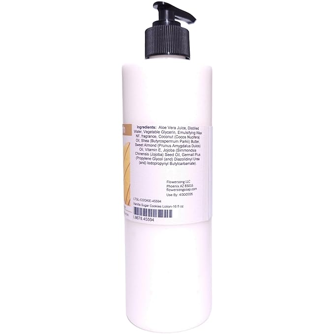 Blossom to Bath Vanilla Sugar Cookies Lotion (16 ounce) - Signature Fragrance - Absorbs Quickly with a Mouth Watering Bakery Scent