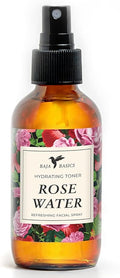 Rose Water Spray for Face by Baja Basics - Pure, Organic Rosewater Facial Toner for Hair and Aromatherapy Large 4 oz